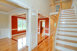 Professionally Installed Hardwood Floor in a Living Room in Aurora