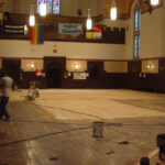 Refinishing of a church floor